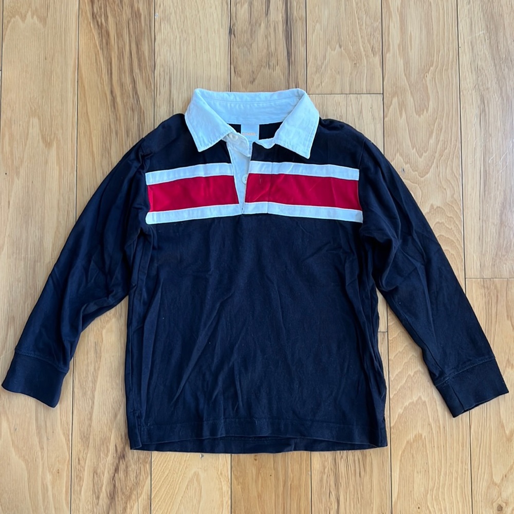 Boys Gymboree size 6 long sleeve polo shirt